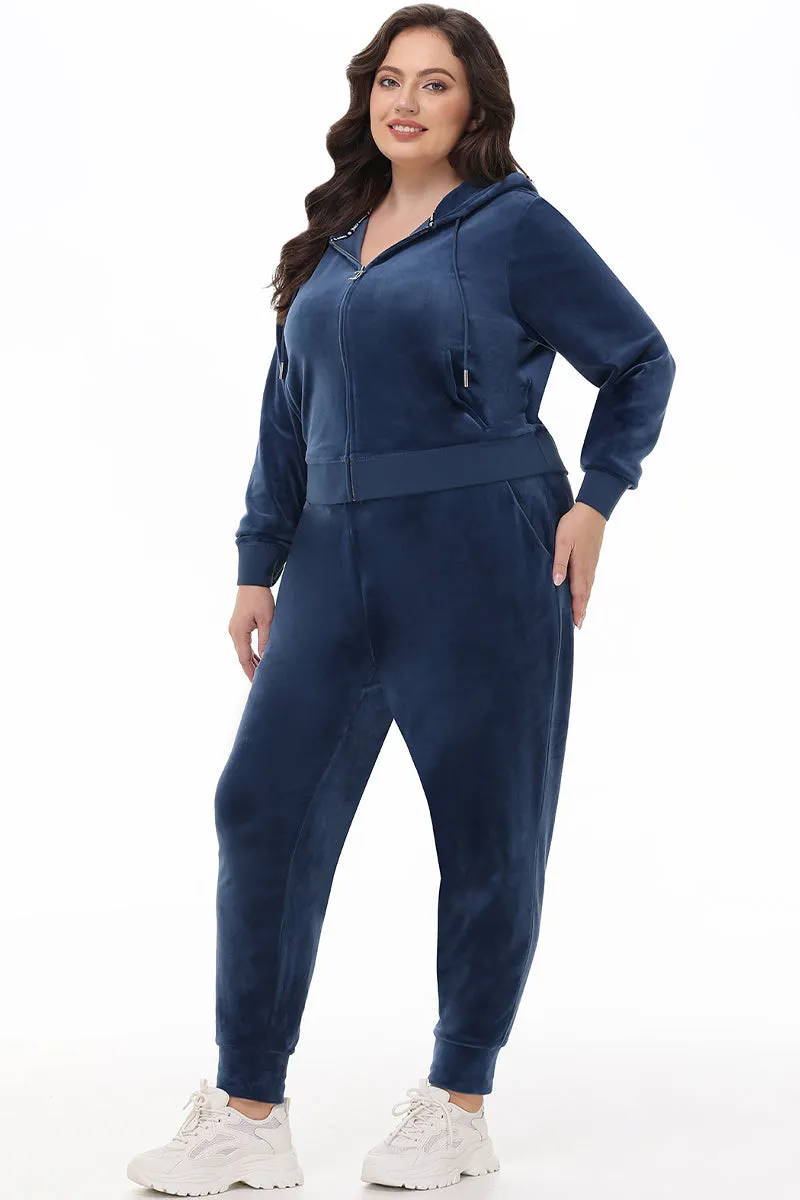 Plus-Size Big Bling Velour Jogger Juicy Couture