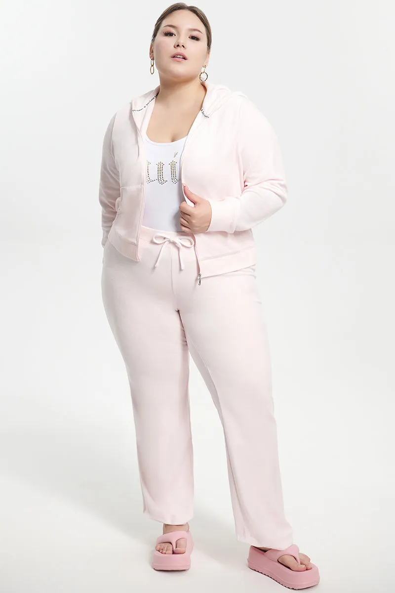 Plus-Size Classic Cotton Velour Hoodie Juicy Couture