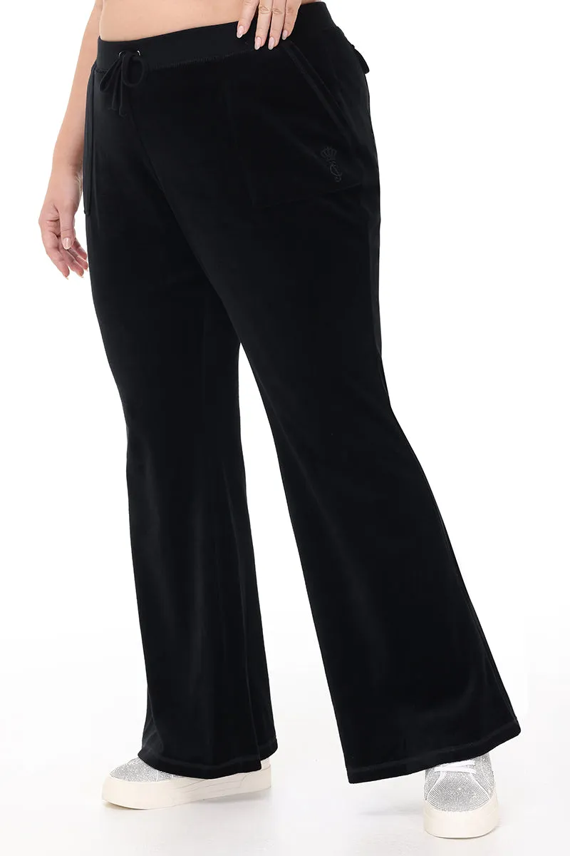Plus-Size Heritage Cotton Velour Track Pants Juicy Couture