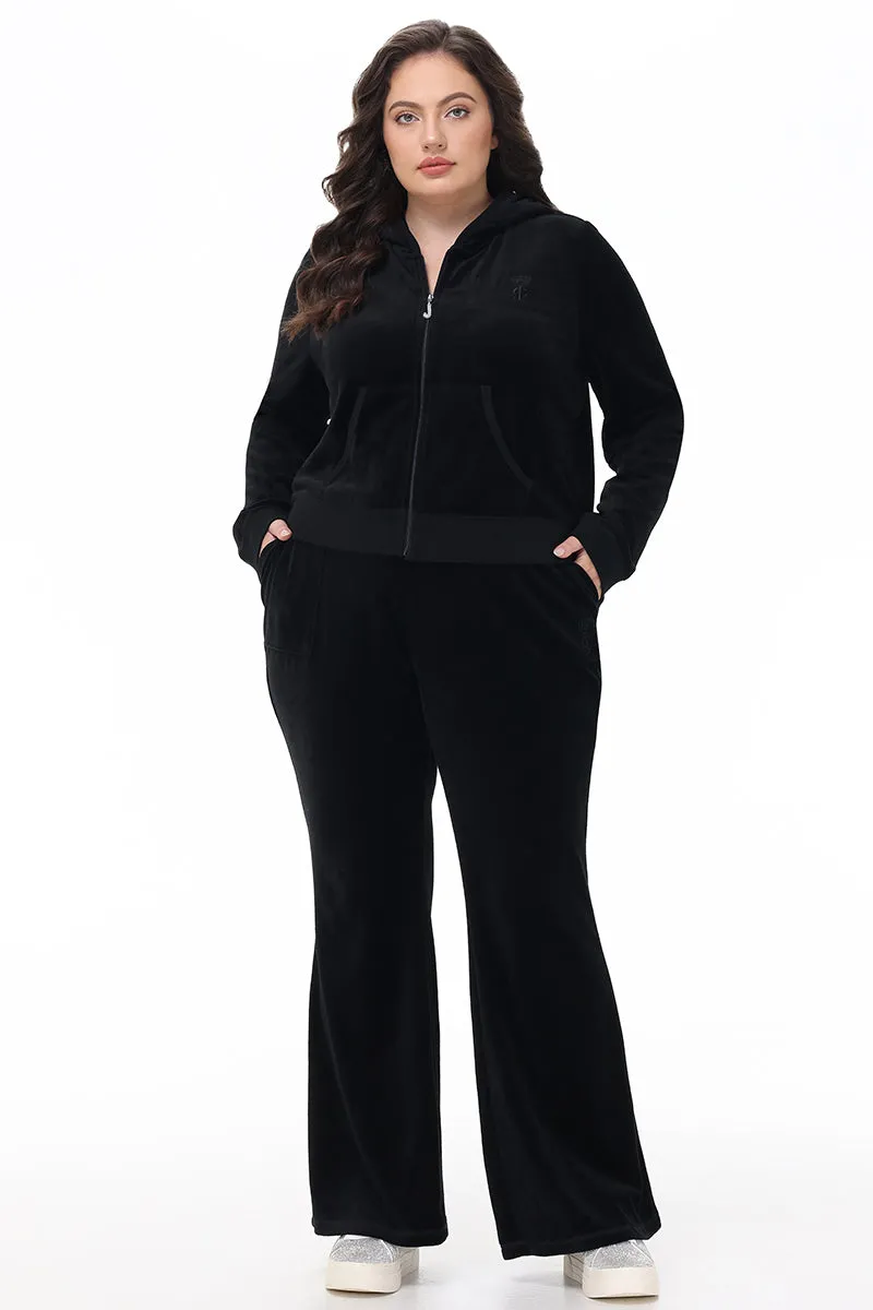 Plus-Size Heritage Cotton Velour Track Pants Juicy Couture