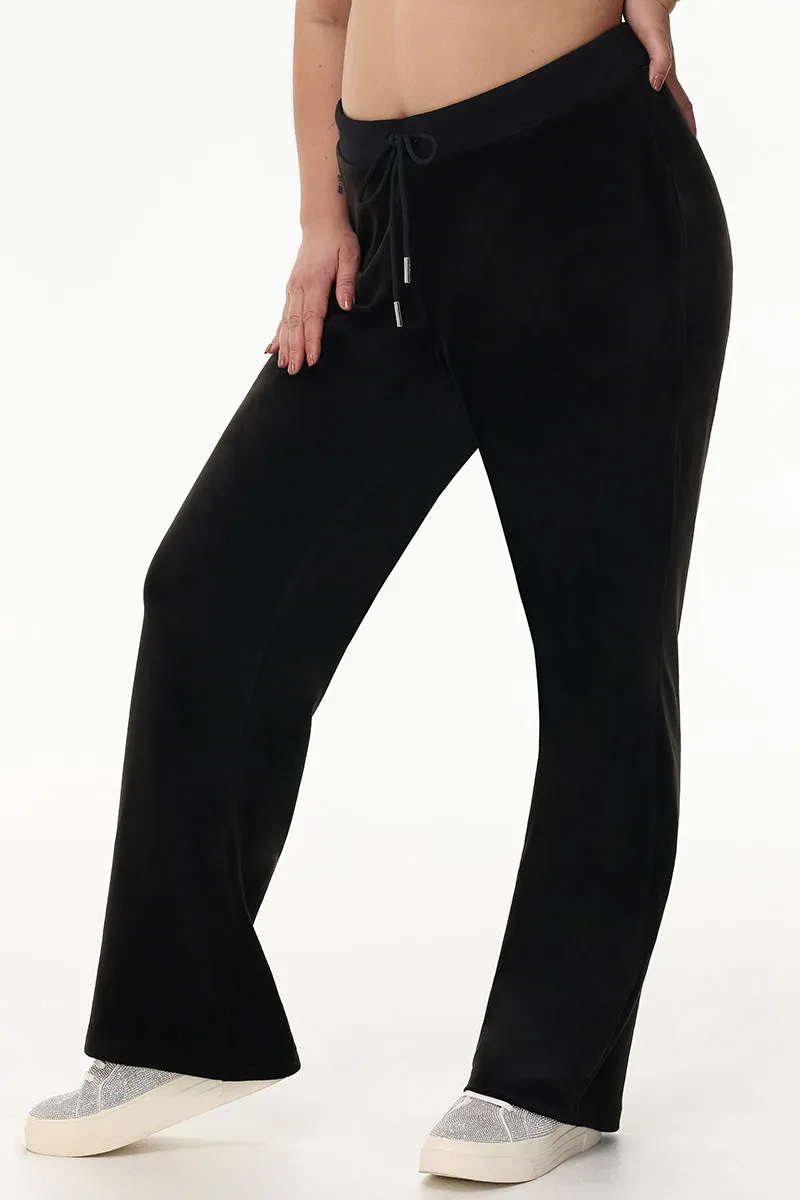 Plus-Size Mixed Crystals Velour Track Pants Juicy Couture
