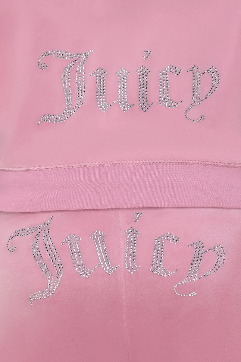 Plus-Size OG Big Bling Velour Hoodie Juicy Couture