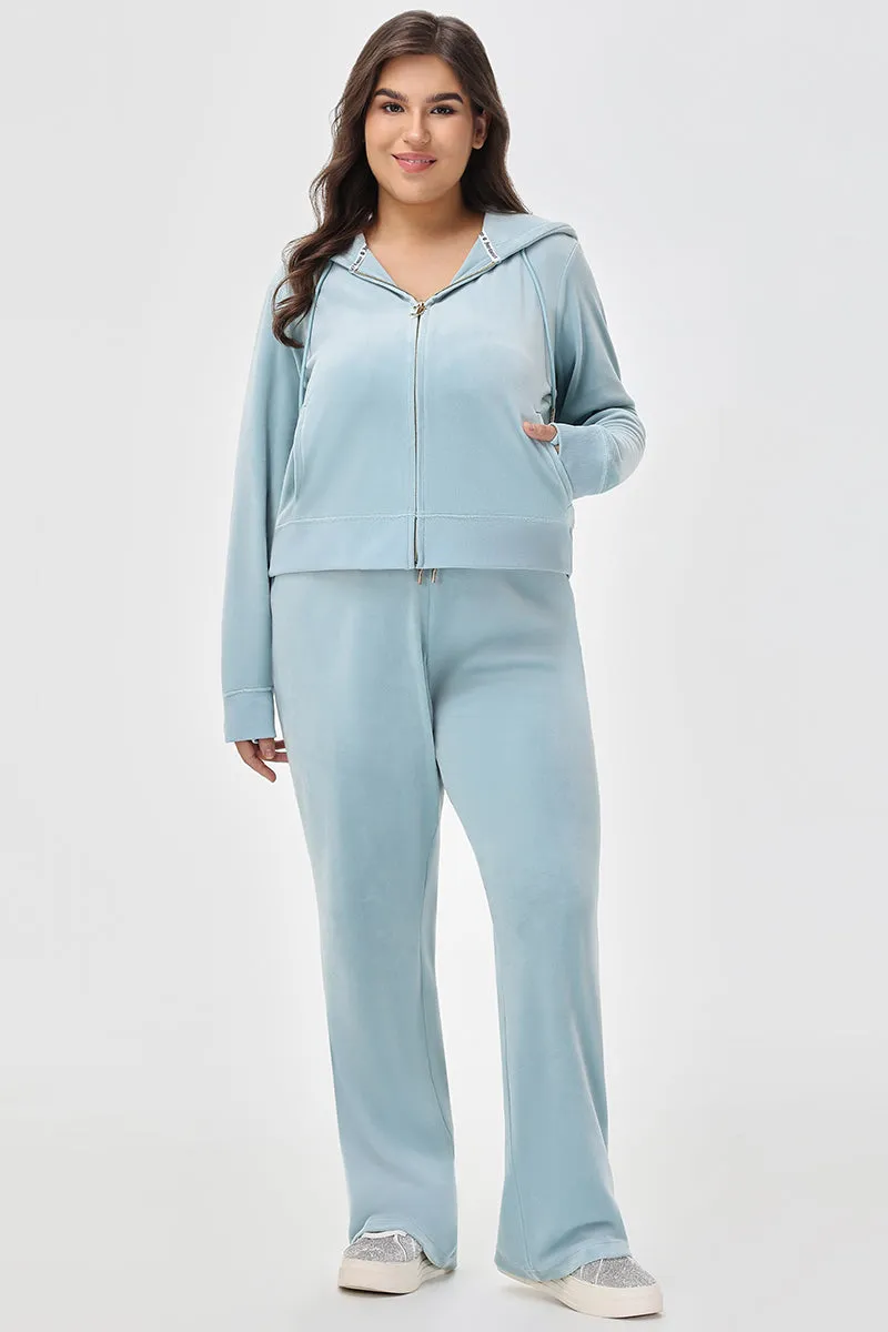 Plus-Size OG Big Bling Velour Hoodie Juicy Couture
