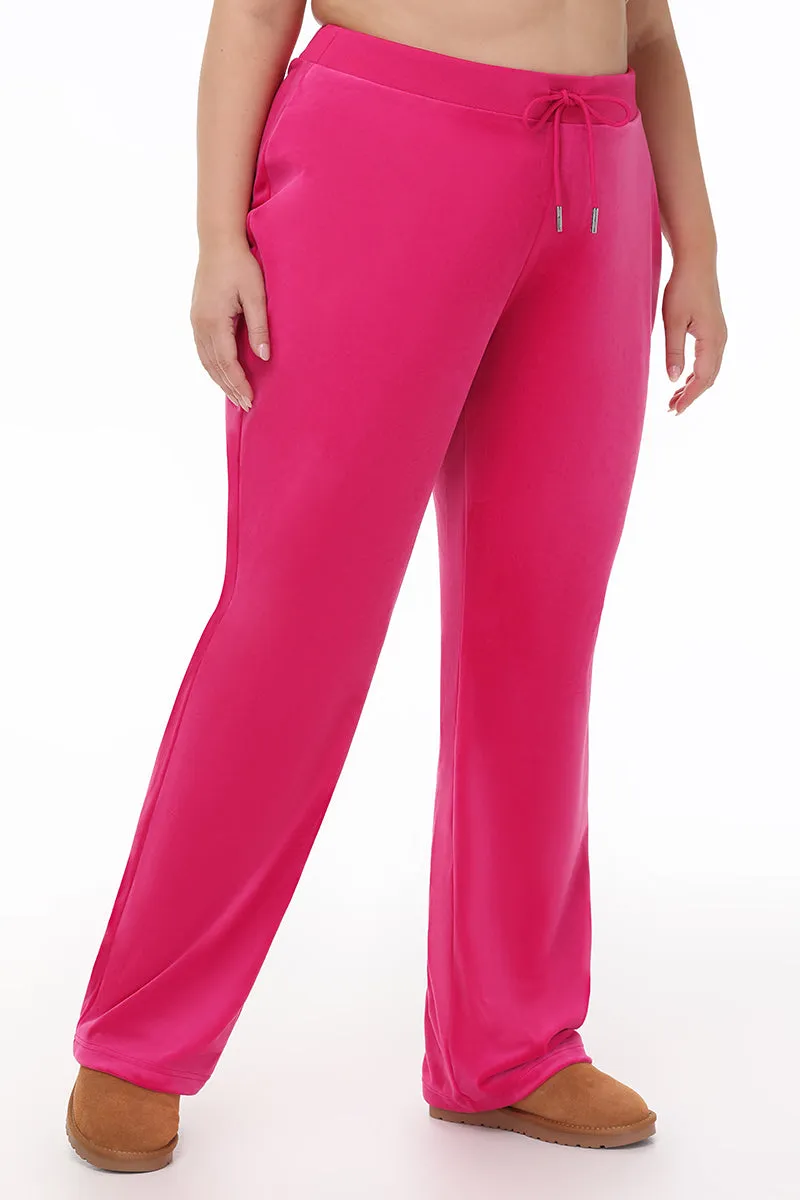 Plus-Size OG Big Bling Velour Track Pants Juicy Couture