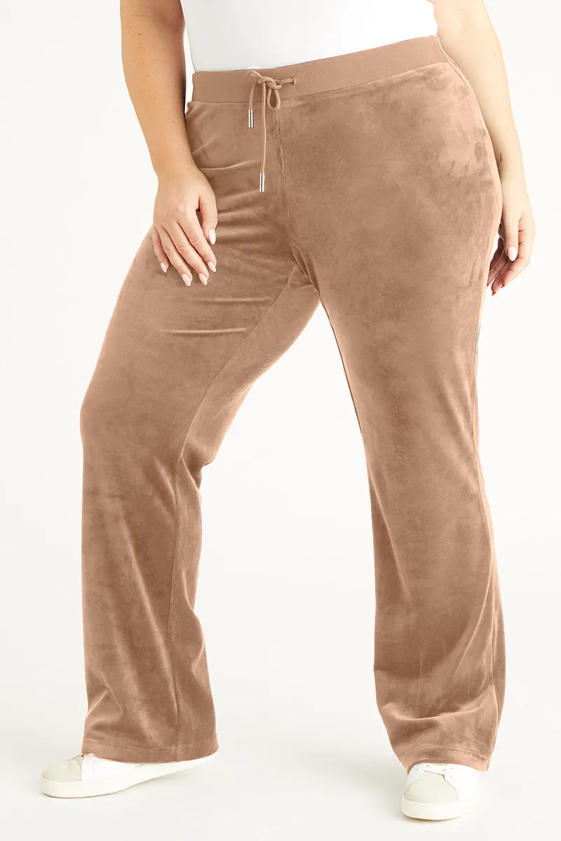 Plus-Size OG Big Bling Velour Track Pants Juicy Couture