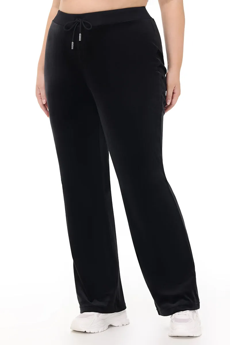 Plus-Size OG Big Bling Velour Track Pants Juicy Couture