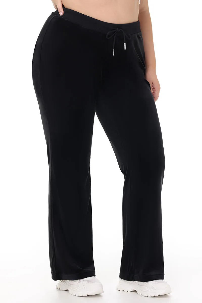 Plus-Size OG Big Bling Velour Track Pants Juicy Couture