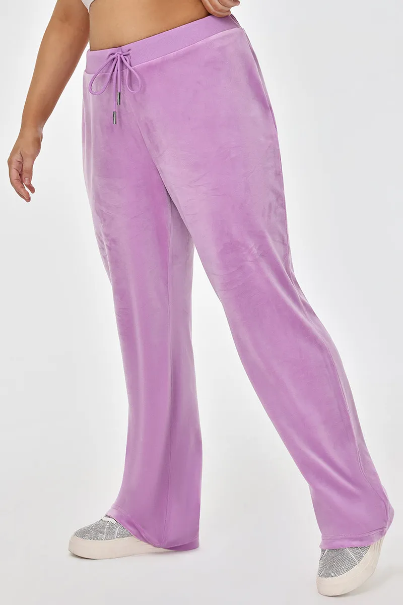 Plus-Size OG Big Bling Velour Track Pants Juicy Couture