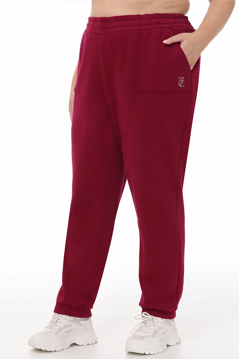 Plus-Size Small Bling Fleece Sweatpants Juicy Couture