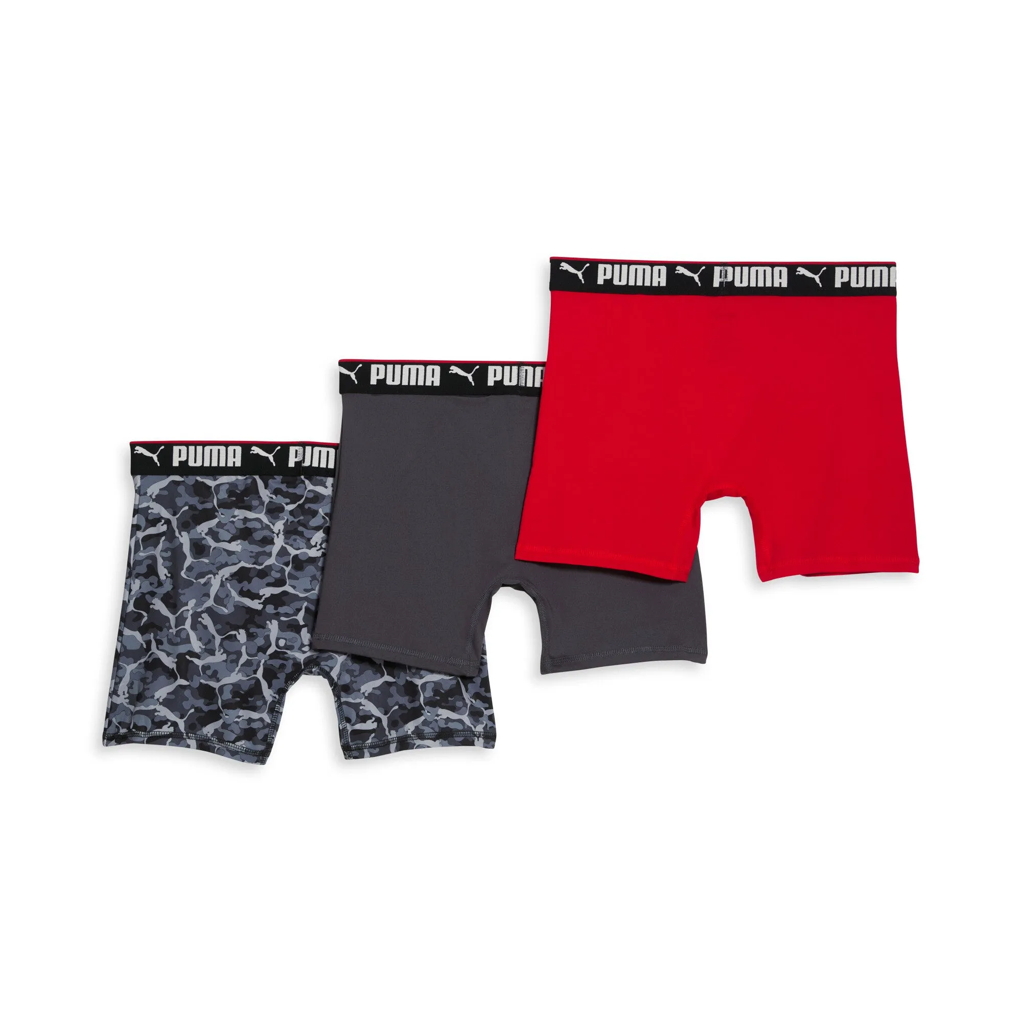 PUMA Men's Boxer Briefs (3 Pack)