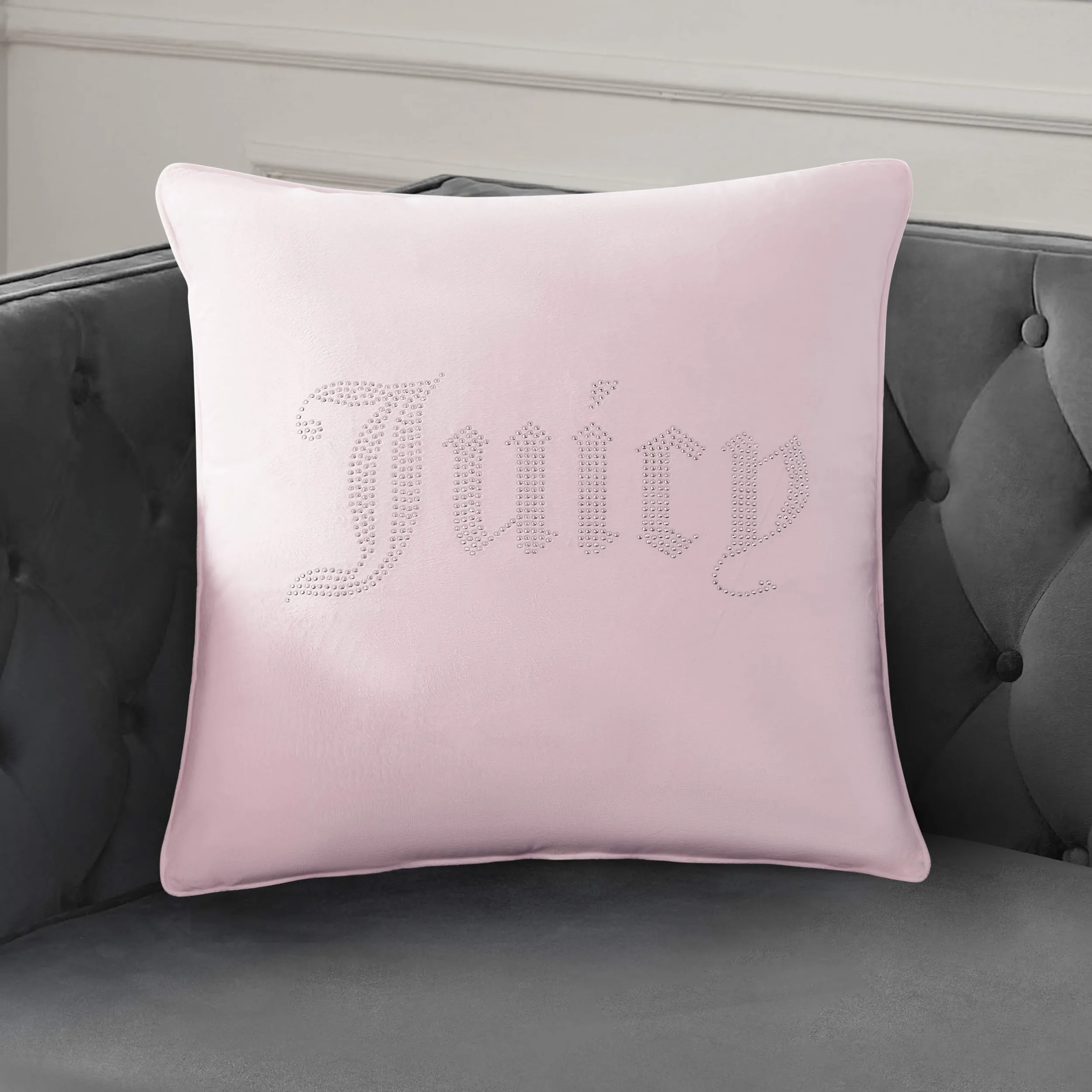 Rhinestone Decorative Pillow Juicy Couture