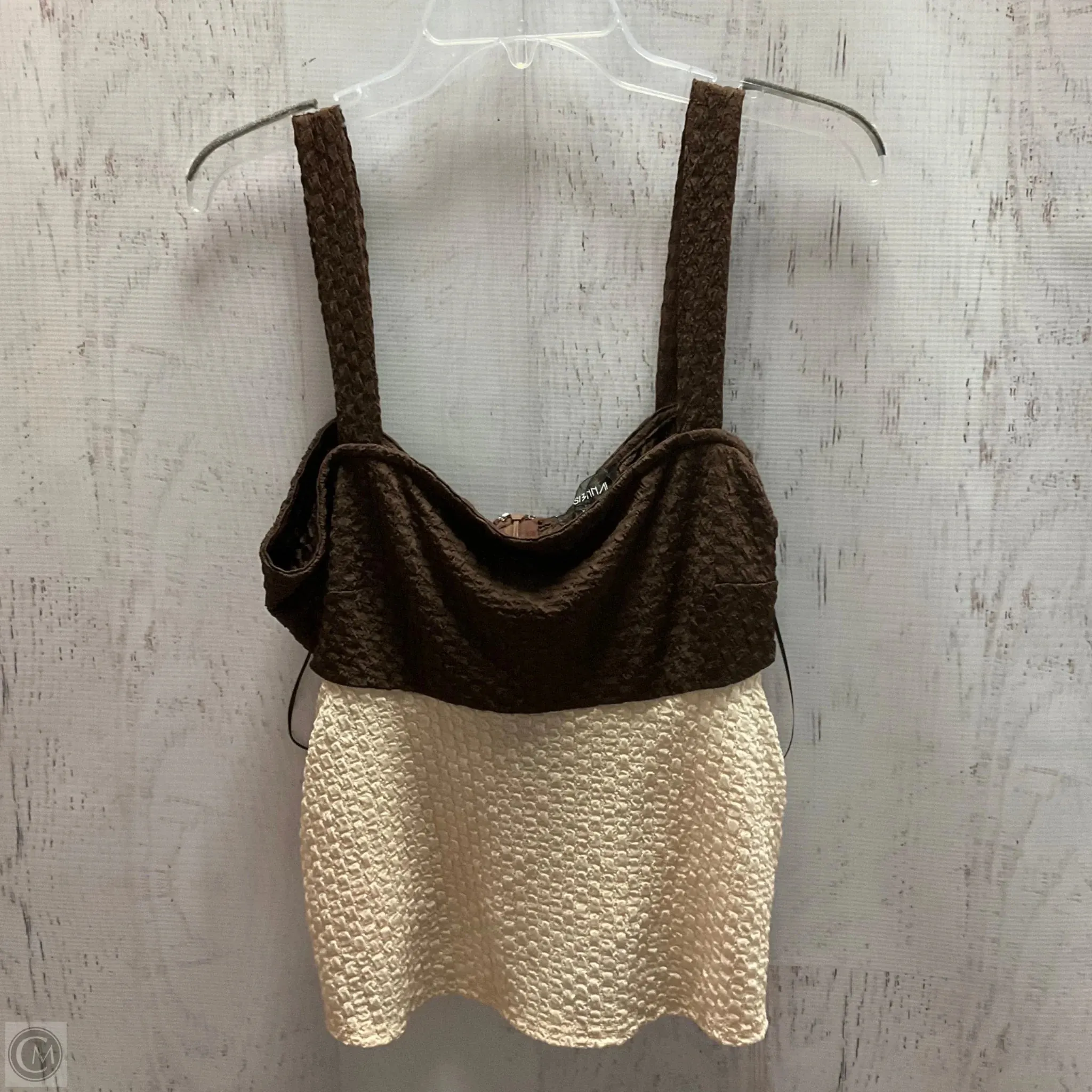 Tank Top By Anthropologie In Brown & Cream, Size: Xl