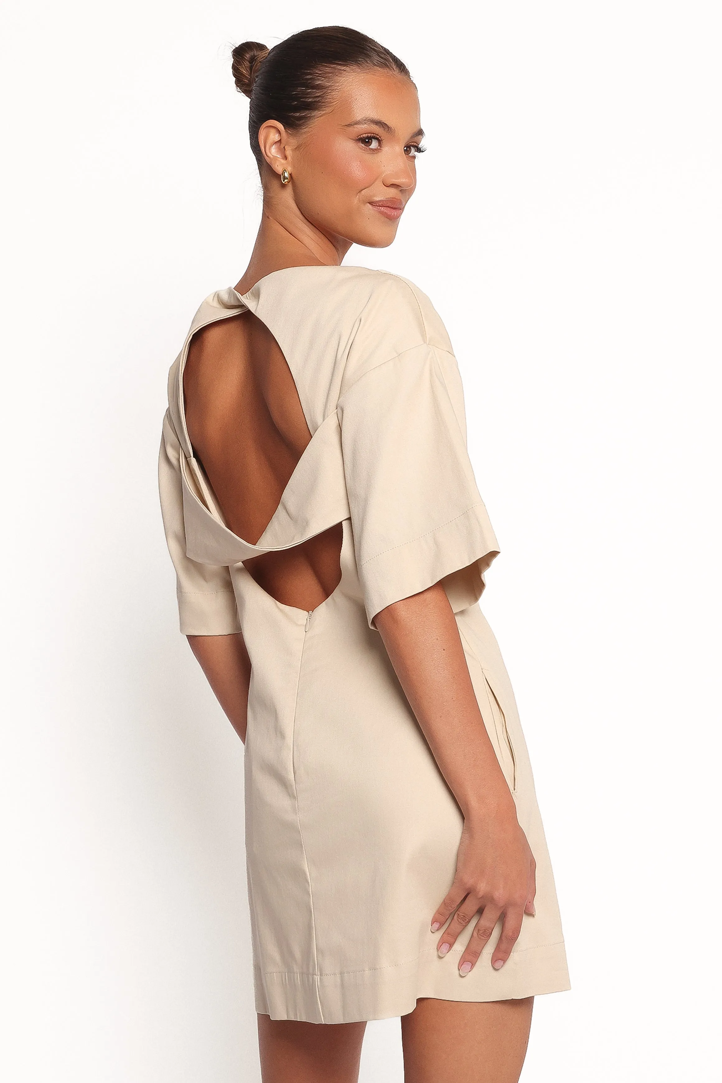Thorne Mini Dress - Beige