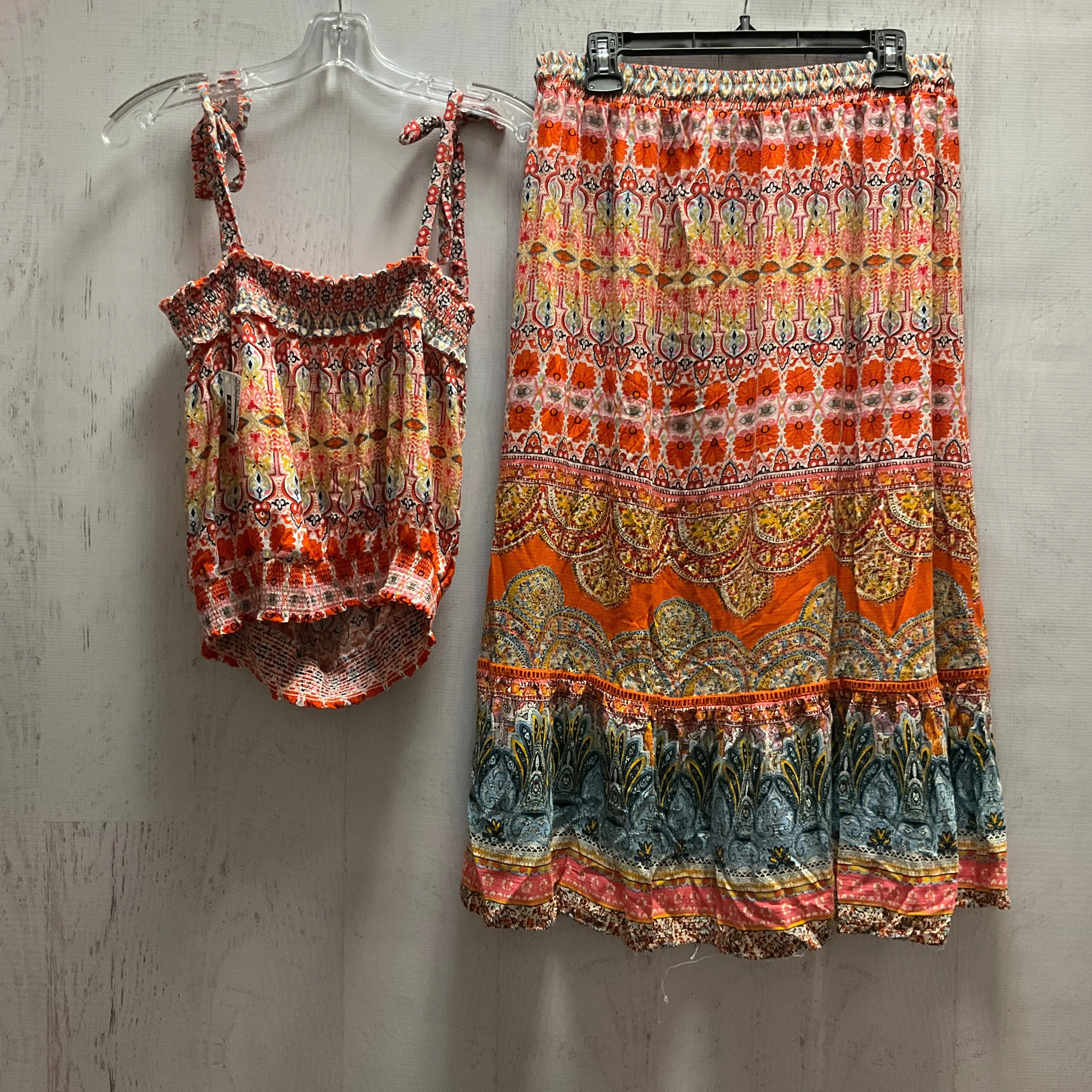 Top 2Pc Ss By Rachel Zoe In Multi, Size:L