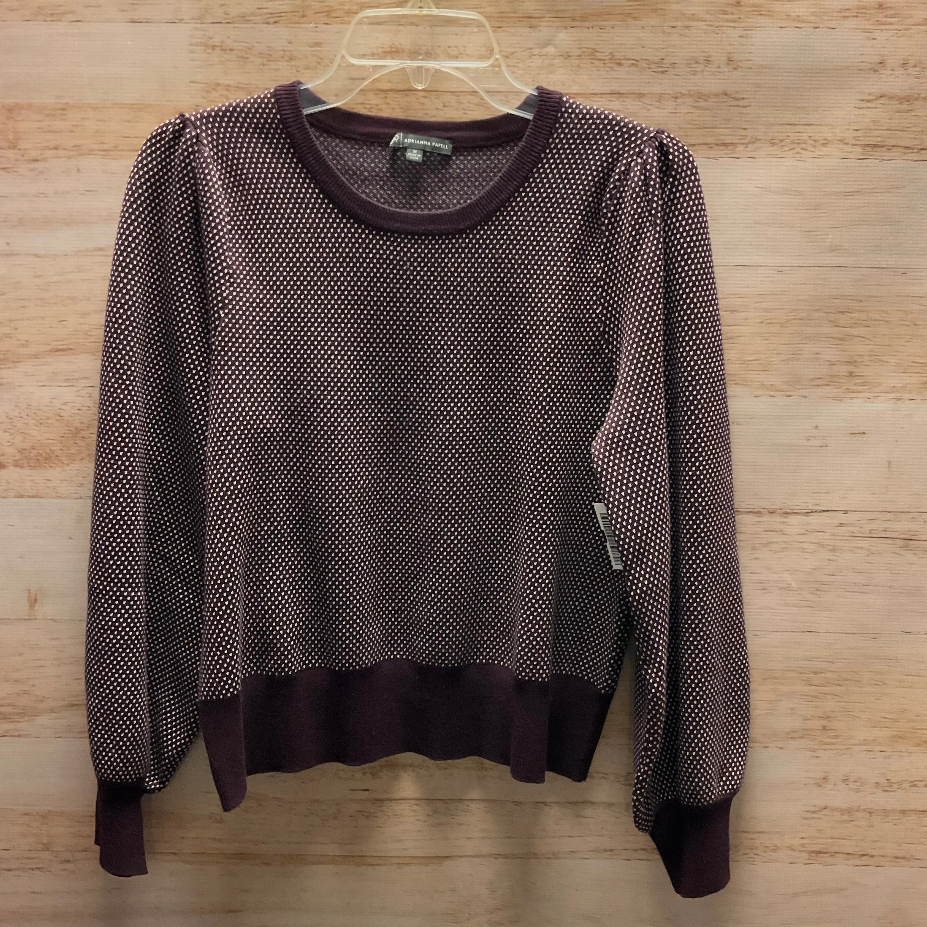 Top Long Sleeve By Adrianna Papell In Purple, Size: M