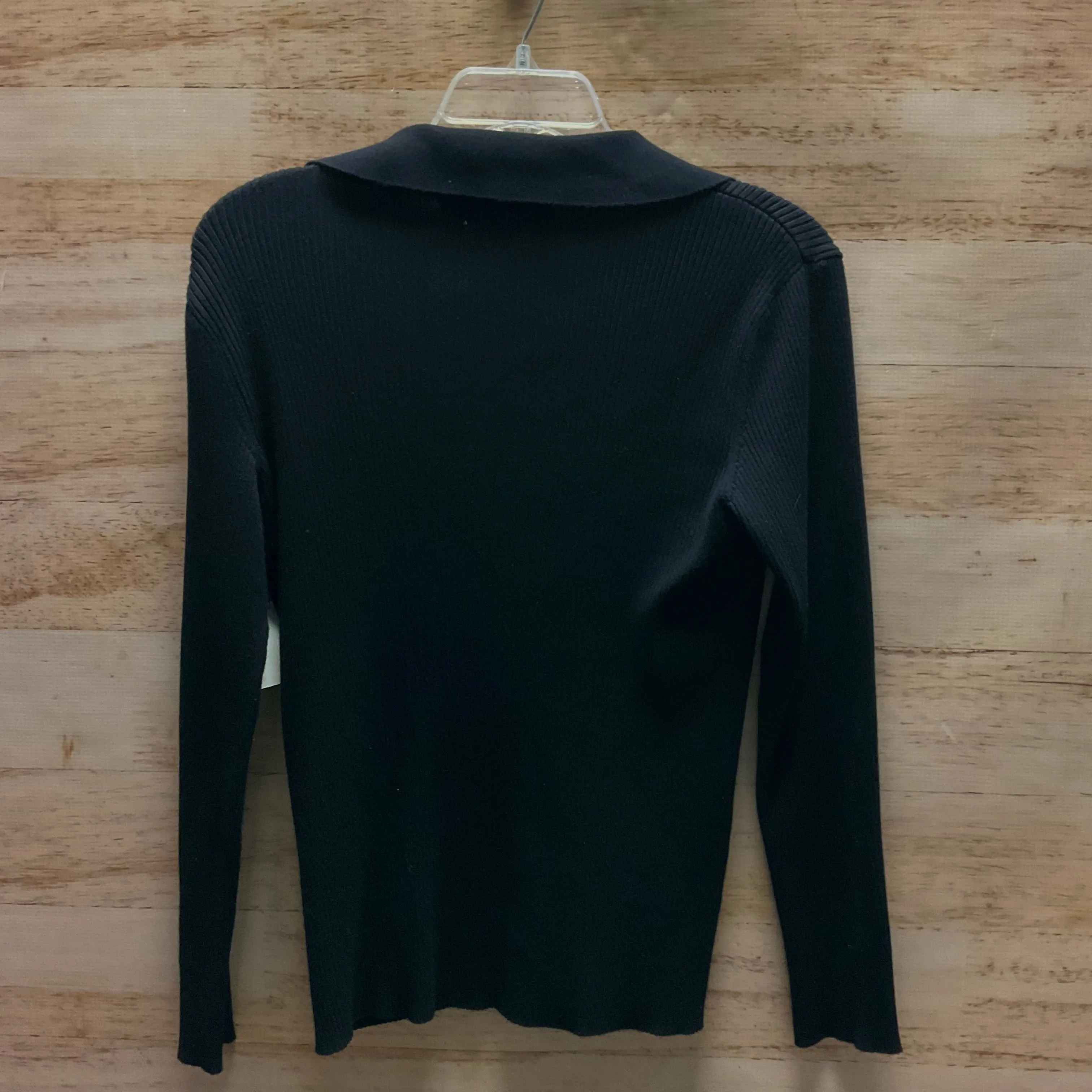 Top Long Sleeve By Andrew Marc In Black, Size: M
