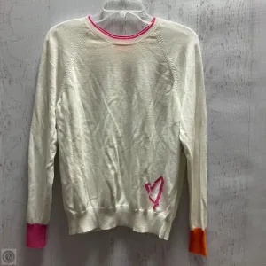 Top Long Sleeve By Clothes Mentor In White, Size: M