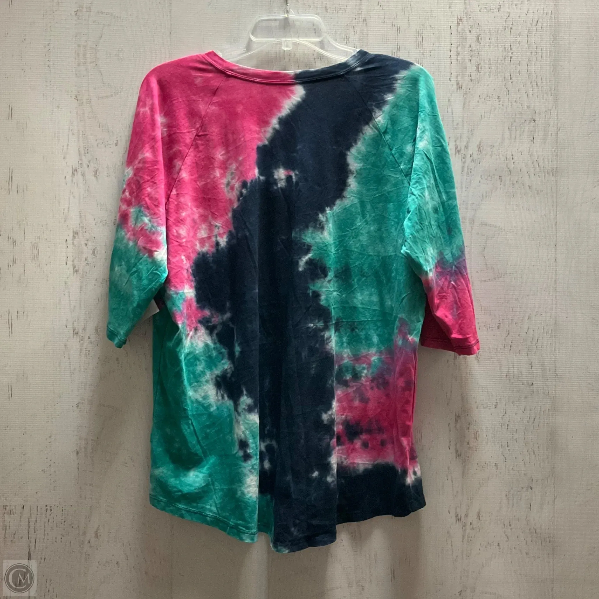 Top Long Sleeve By Torrid In Tie Dye Print, Size: Xl