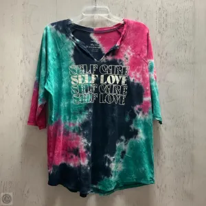 Top Long Sleeve By Torrid In Tie Dye Print, Size: Xl