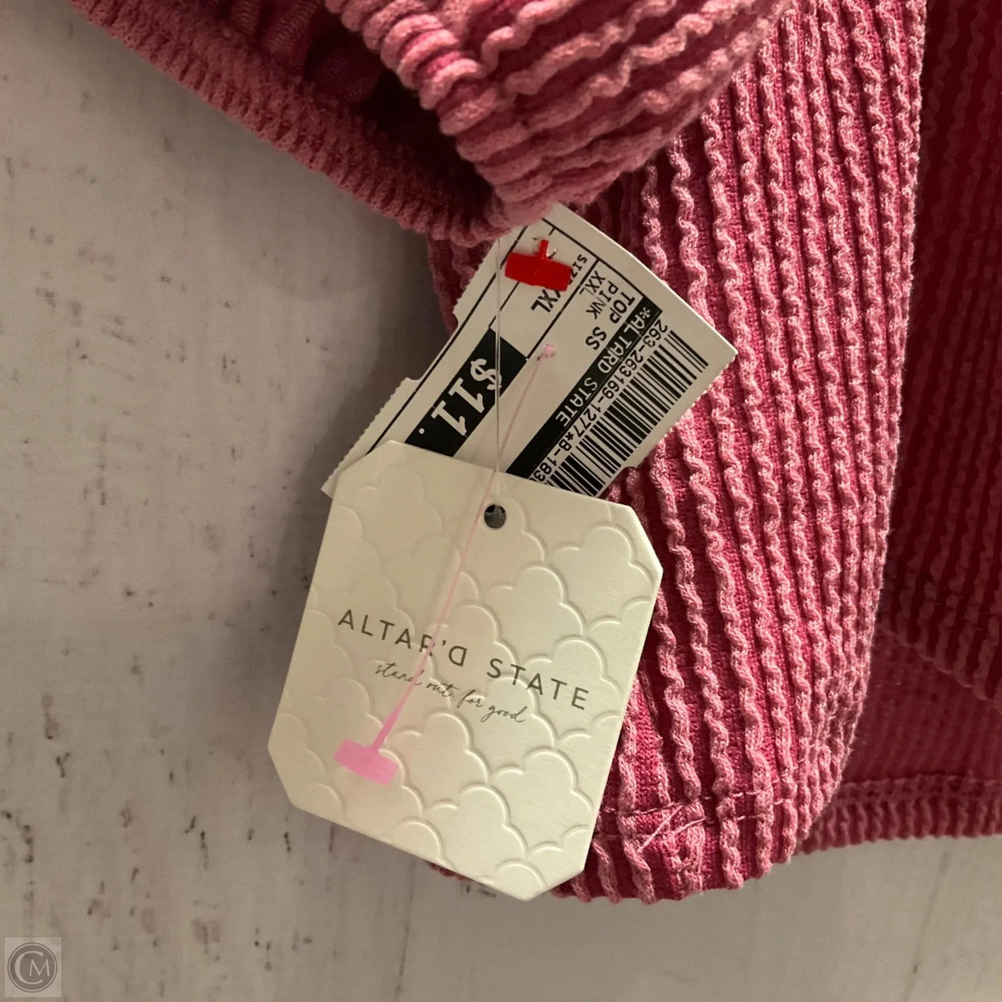 Top Short Sleeve By Altard State In Pink, Size: Xxl