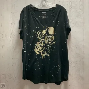 Top Short Sleeve By Torrid In Black, Size: 1x