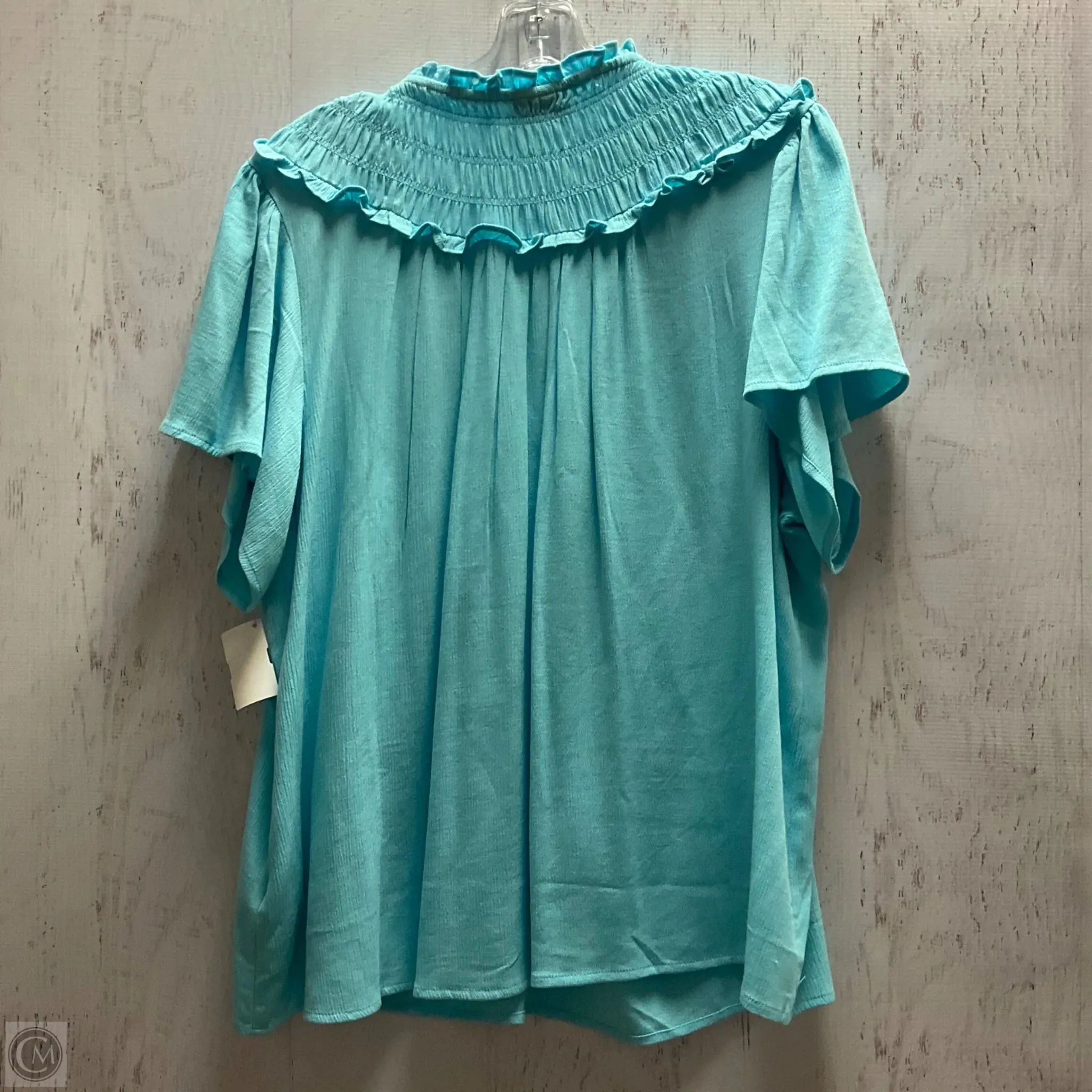 Top Short Sleeve By Torrid In Blue, Size: 1x