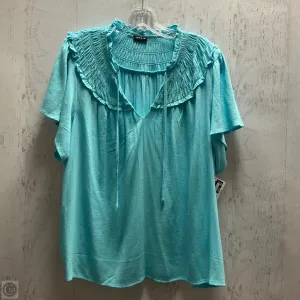 Top Short Sleeve By Torrid In Blue, Size: 1x