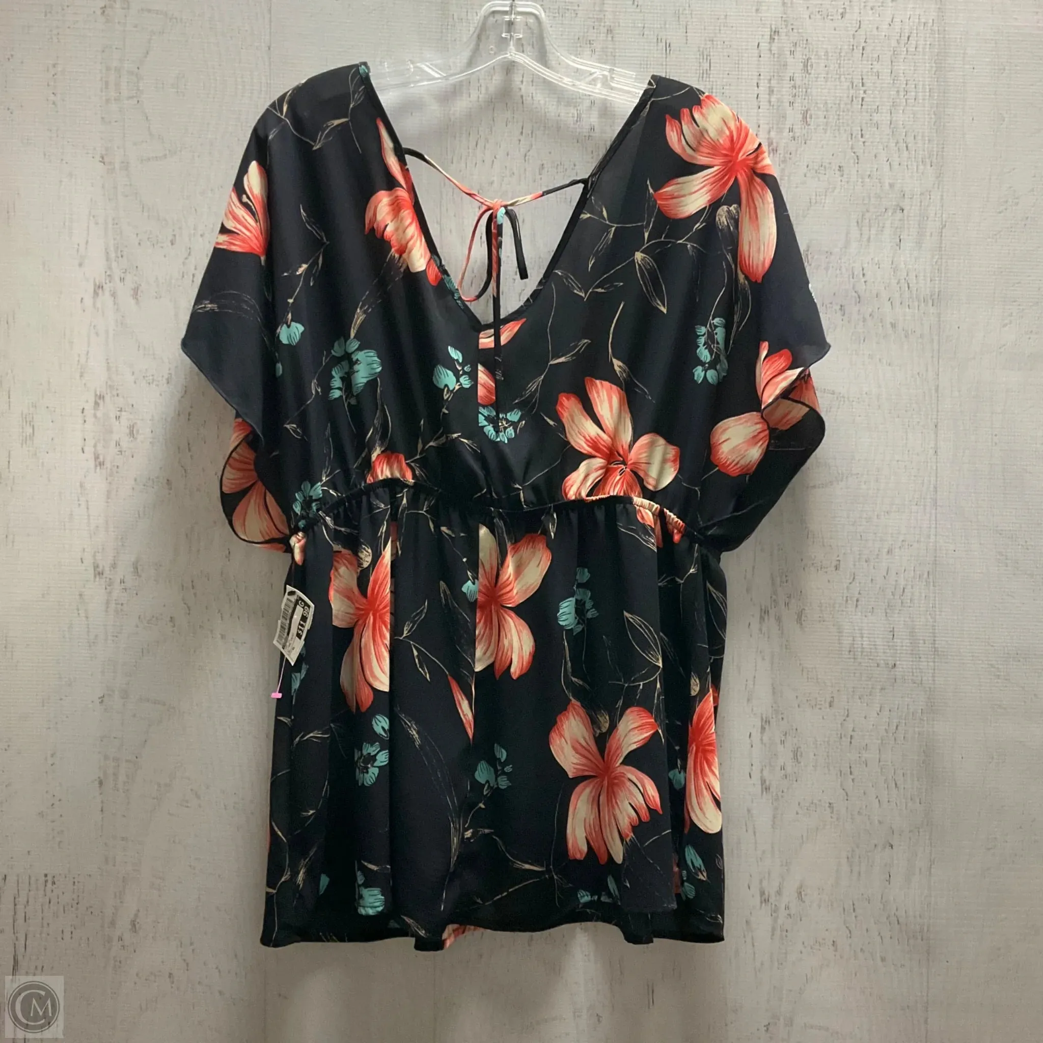 Top Short Sleeve By Torrid In Floral Print, Size: Xl