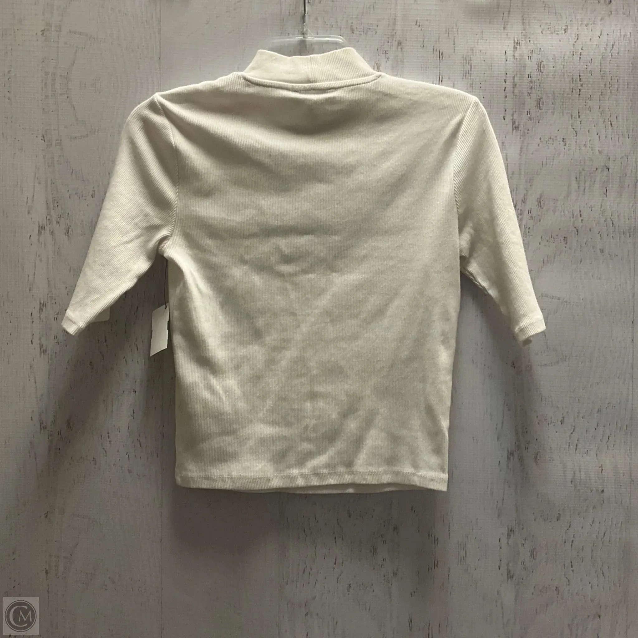 Top Short Sleeve By Zara In White, Size: L