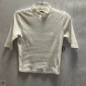 Top Short Sleeve By Zara In White, Size: L