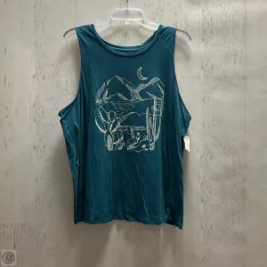 Top Sleeveless By Torrid In Green, Size: 2x