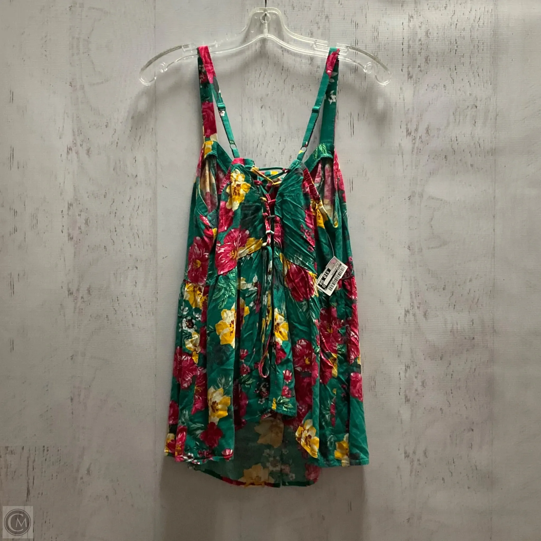 Top Sleeveless By Torrid In Green, Size: L