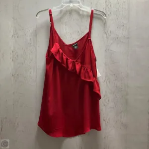 Top Sleeveless By Torrid In Red, Size: 1x