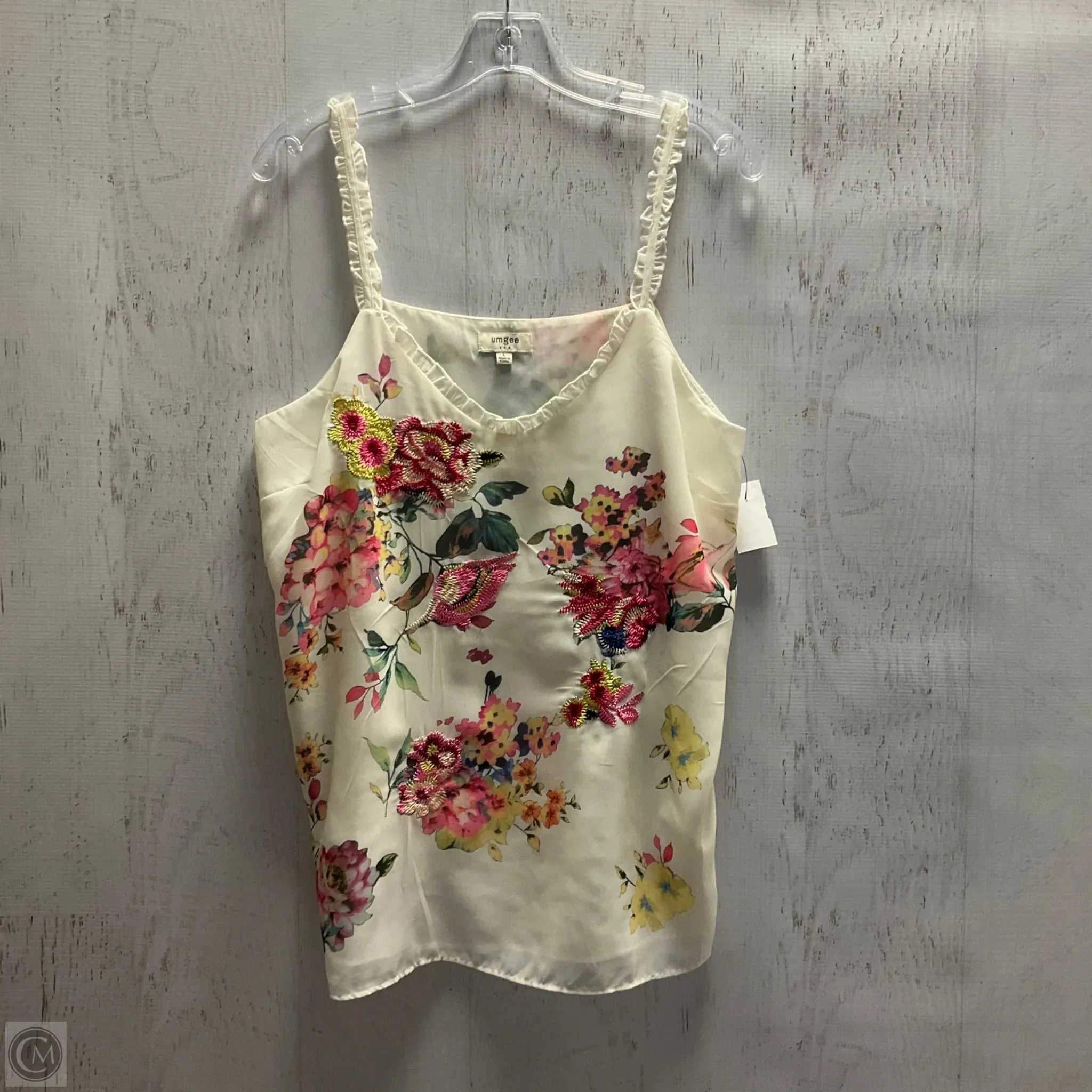 Top Sleeveless By Umgee In Floral Print, Size: L