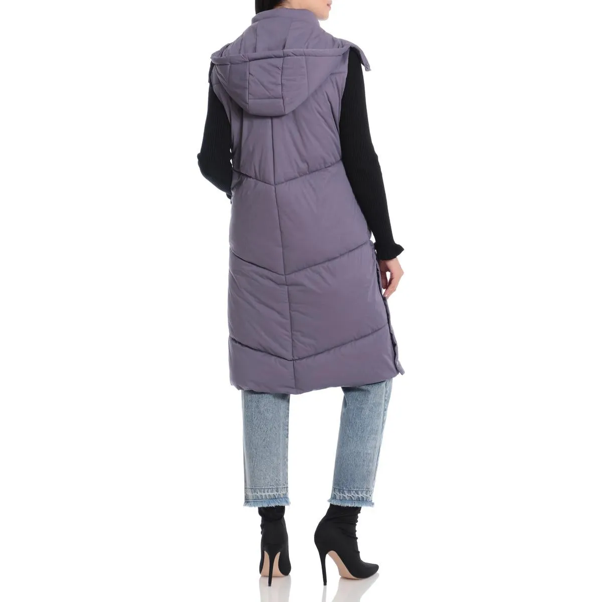 Womens Quilted Longline Vest